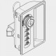 Combination Lock - Steel Cabinet with Handle (Vertical)