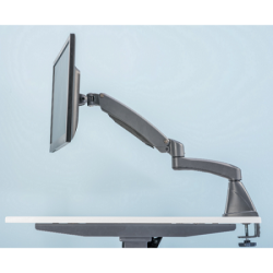 Computer Monitor Arm - Single Extended Arm Edge Mount
