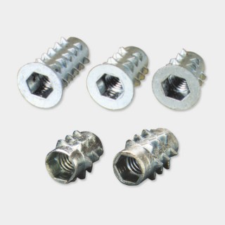 Self threaded insert stainless steel 8mm to M5