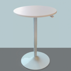 Smart Lift Single Leg - Gas Lift (With Round Table Top) - Center Pole