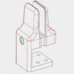 Table Partition Clamp - Edge Mount