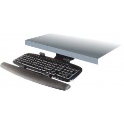 Articulated Keyboard Station Without Mouse Tray