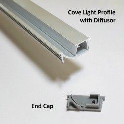 Cove Light Profile with Diffusor