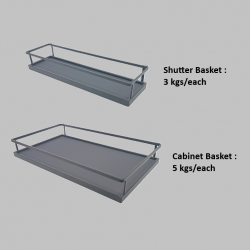 Kitchen Pantry Unit - Soft Close (Flat Base Basket)