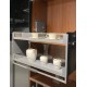 Kitchen Pulldown System 900mm with Glass Basket