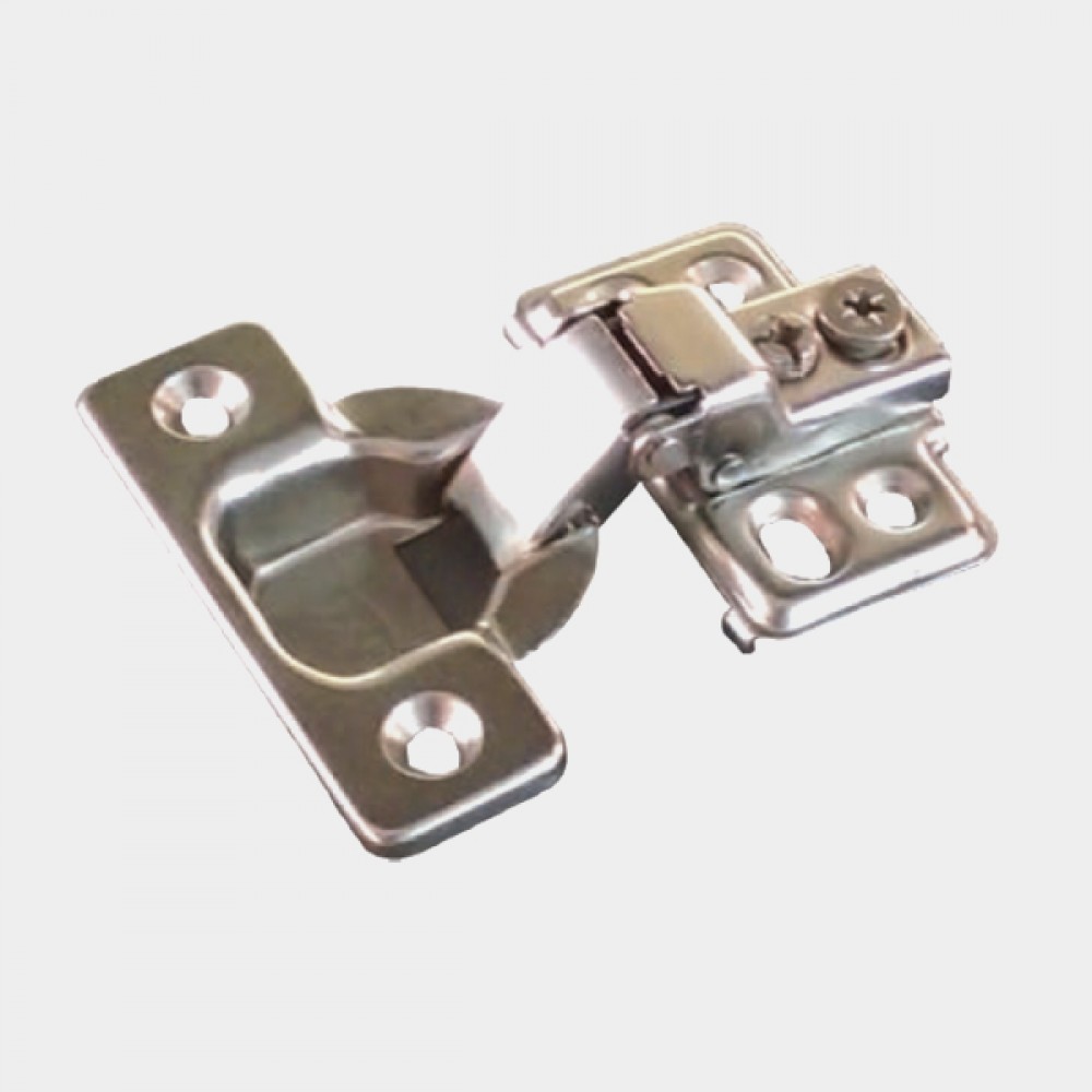 Short Arm Hinge with four hole mounting plate