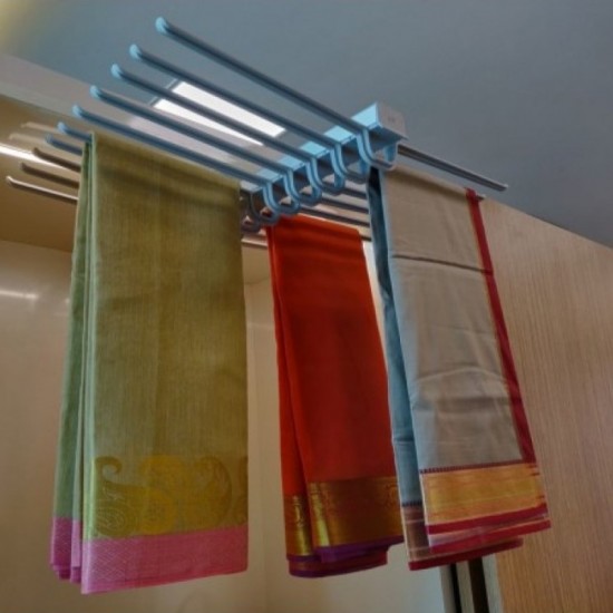 Wardrobe Pullout Hanger - Trouser / Saree - Double